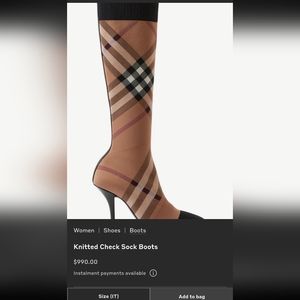 Pre loved burberry boots